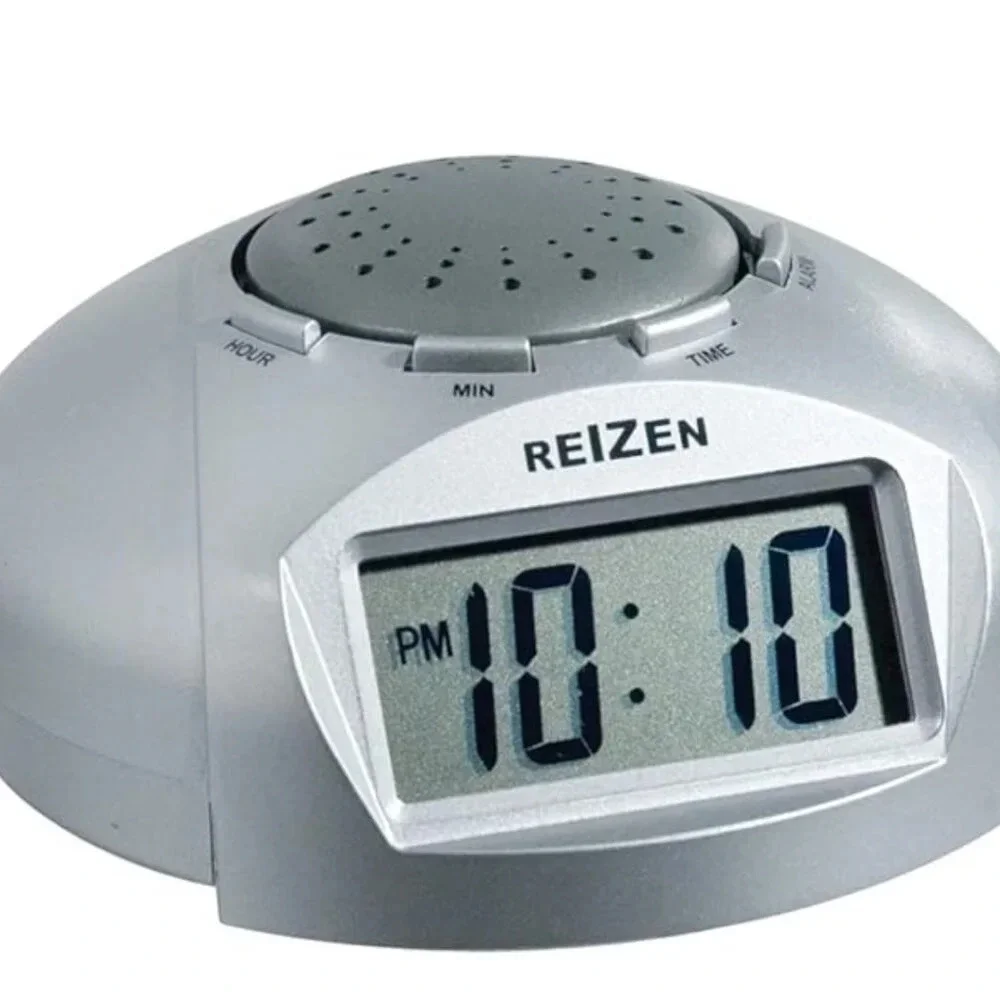 Reizen Big LCD Display Talking Alarm Clock